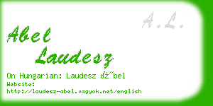 abel laudesz business card